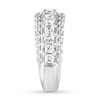 Thumbnail Image 3 of Diamond Anniversary Ring 1-1/2 ct tw Princess/Round 14K Gold