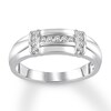 Thumbnail Image 0 of Men's Diamond Ring 1/5 carat tw Round 10K White Gold