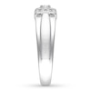 Men's Diamond Ring 1/5 carat tw Round 10K White Gold