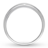 Men's Diamond Ring 1/10 carat tw Round 10K White Gold