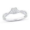 Thumbnail Image 0 of Diamond Promise Ring 1/15 ct tw Round 10K White Gold