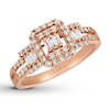 Thumbnail Image 0 of Le Vian Diamond Ring 5/8 carat tw Baguette/Round 14K Strawberry Gold