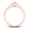 Thumbnail Image 2 of Diamond Promise Ring 1/4 carat tw Round 10K Rose Gold