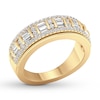 Thumbnail Image 4 of Diamond Anniversary Ring 5/8 ct tw Round/Baguette 14K Gold