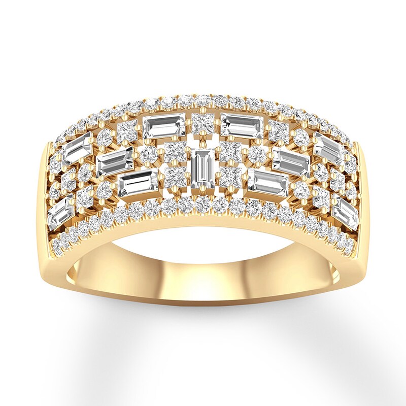 Diamond Anniversary Ring 7/8 carat tw 14K Yellow Gold