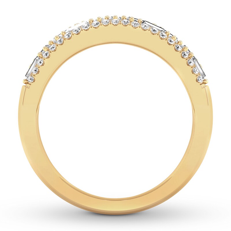 Diamond Anniversary Ring 7/8 carat tw 14K Yellow Gold