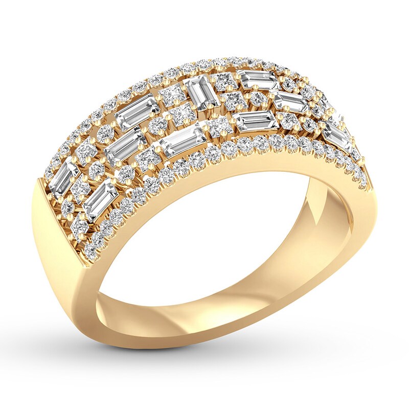 Diamond Anniversary Ring 7/8 carat tw 14K Yellow Gold