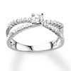 Thumbnail Image 0 of Diamond Promise Ring 1/3 carat tw Round 10K White Gold