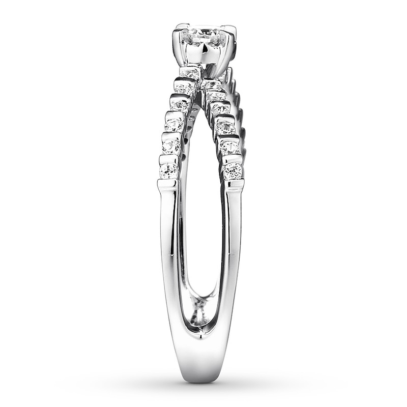 Diamond Promise Ring 1/3 carat tw Round 10K White Gold