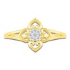 Thumbnail Image 1 of Diamond Flower Ring 1/20 carat tw 10K Yellow Gold