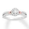 Thumbnail Image 0 of Diamond Promise Ring 1/3 carat tw Round 10K Two-Tone Gold