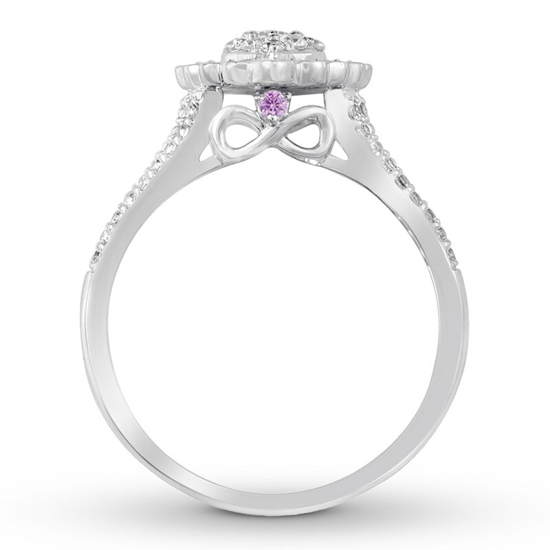Diamond Promise Ring 1/2 carat tw Round 10K White Gold