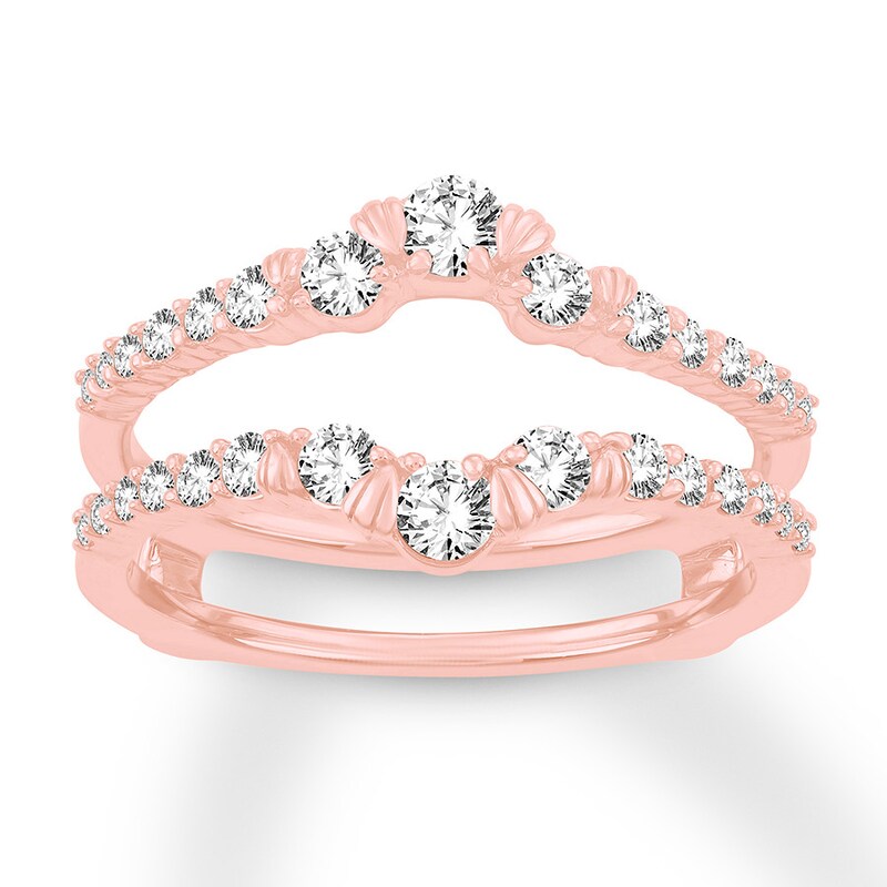Diamond Enhancer Ring 5/8 carat tw Round 14K Rose Gold