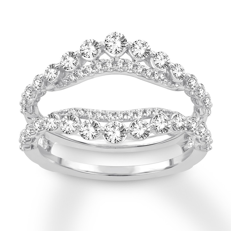 Main Image 1 of Diamond Enhancer Ring 1 carat tw Round 14K White Gold