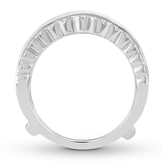 Diamond Enhancer Ring 1-1/4 ct tw Round 14K White Gold | Wraps and ...