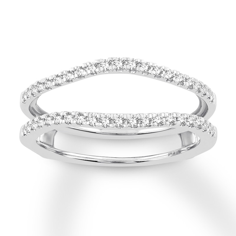 Diamond Enhancer Ring 1/4 ct tw Round 14K White Gold