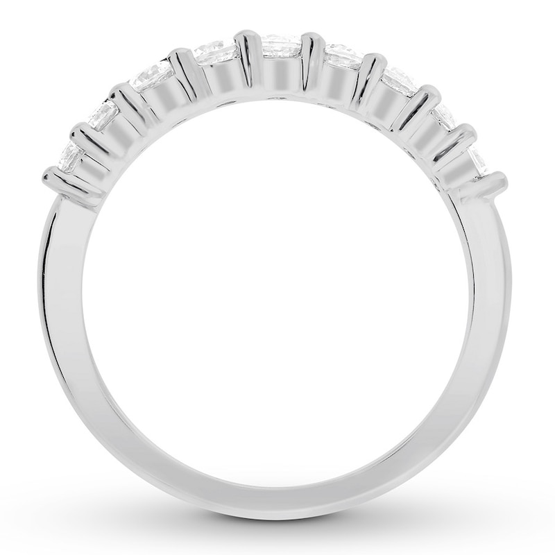 Diamond Anniversary Ring 5/8 ct tw Round 14K White Gold