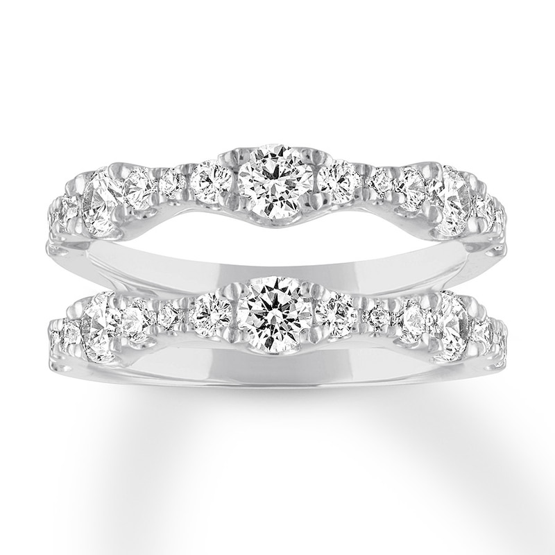 Diamond Enhancer Ring 1 1/2 ct tw Round 14K White Gold