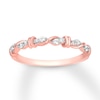 Diamond Stackable Ring 1/8 ct tw Round 10K Rose Gold
