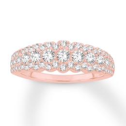 Diamond Anniversary Band 1 ct tw Round-cut 14K Rose Gold