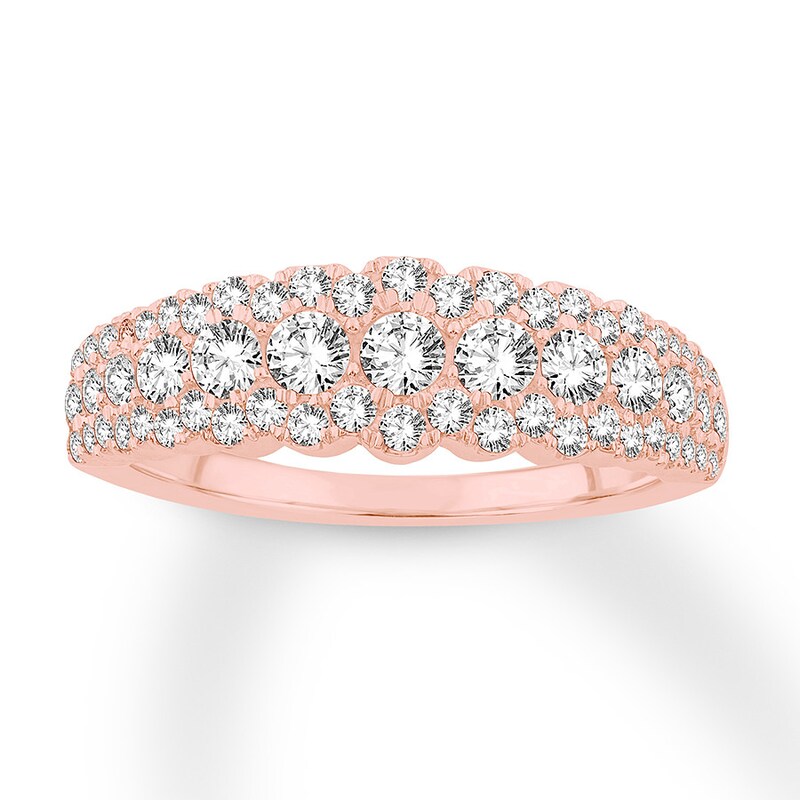 Main Image 1 of Diamond Anniversary Band 1 ct tw Round-cut 14K Rose Gold