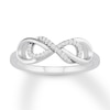 Thumbnail Image 0 of Diamond Infinity Ring 1/15 carat tw Round Sterling Silver
