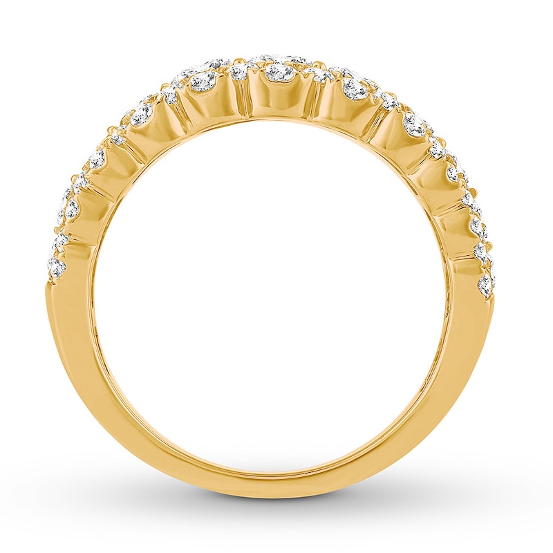 Diamond Anniversary Band 2 ct tw Round-cut 14K Yellow Gold