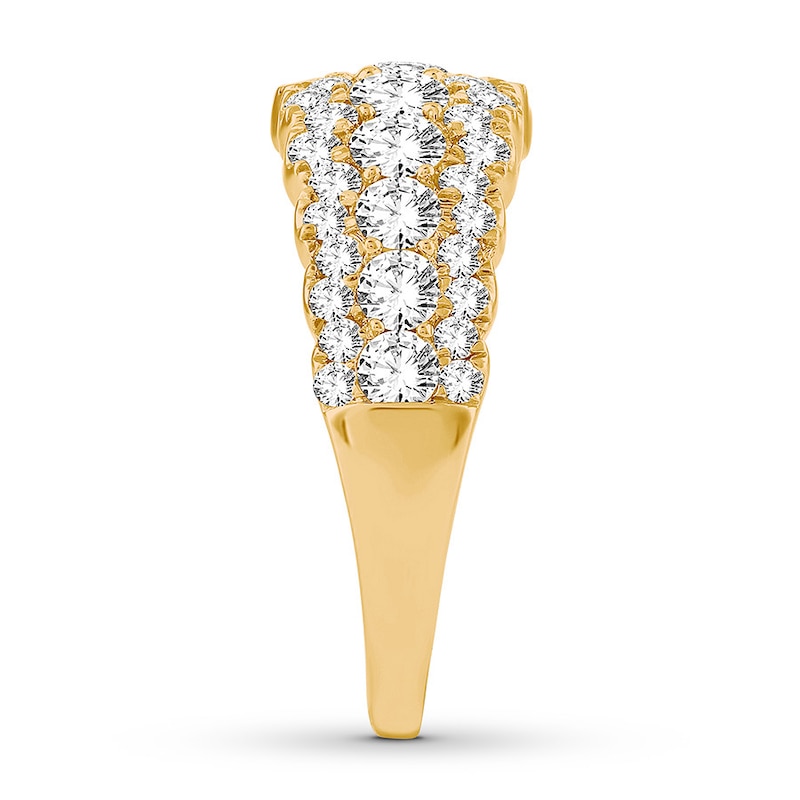 Diamond Anniversary Band 2 ct tw Round-cut 14K Yellow Gold