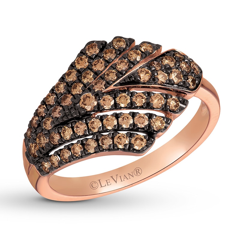 Le Vian Chocolate Mermaid Ring 1/2 ct tw Diamonds 14K Strawberry Gold