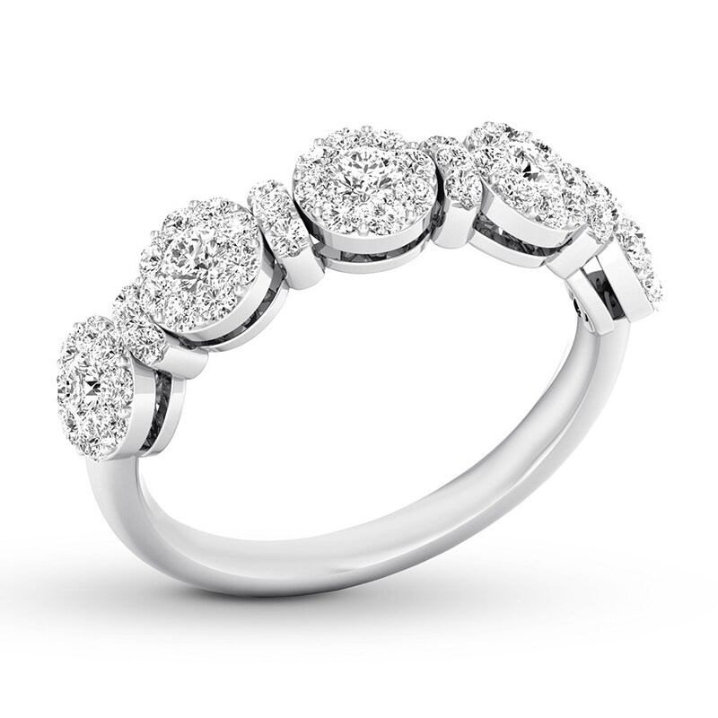 Diamond Anniversary Band 3/4 ct tw Round-cut 14K White Gold