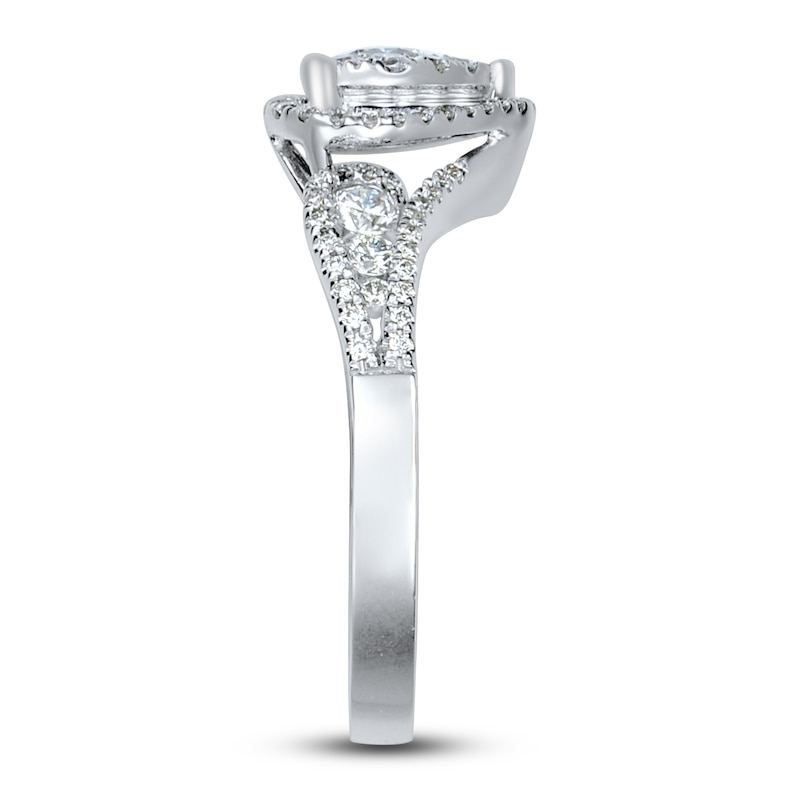 Diamond Heart Ring 3/4 Carat tw 14K White Gold | Jared