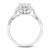 Thumbnail Image 2 of Diamond Pear-Shaped Ring 1/2 Carat tw Round 14KW Gold
