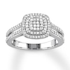 Thumbnail Image 0 of Diamond Ring 1/2 ct tw Round Sterling Silver