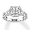 Thumbnail Image 1 of Diamond Ring 1/2 ct tw Round Sterling Silver