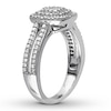 Thumbnail Image 3 of Diamond Ring 1/2 ct tw Round Sterling Silver