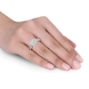 Thumbnail Image 4 of Diamond Ring 1/2 ct tw Round Sterling Silver