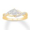 Thumbnail Image 1 of Diamond Ring 1/4 ct tw Round 10K Yellow Gold