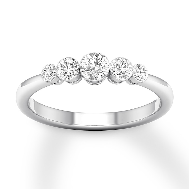 Diamond Anniversary Band 1/2 ct tw Round 14K White Gold