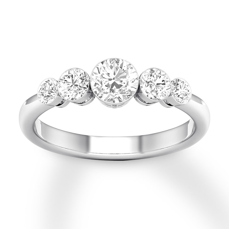 Main Image 1 of Diamond Anniversary Band 1 ct tw Round 14K White Gold