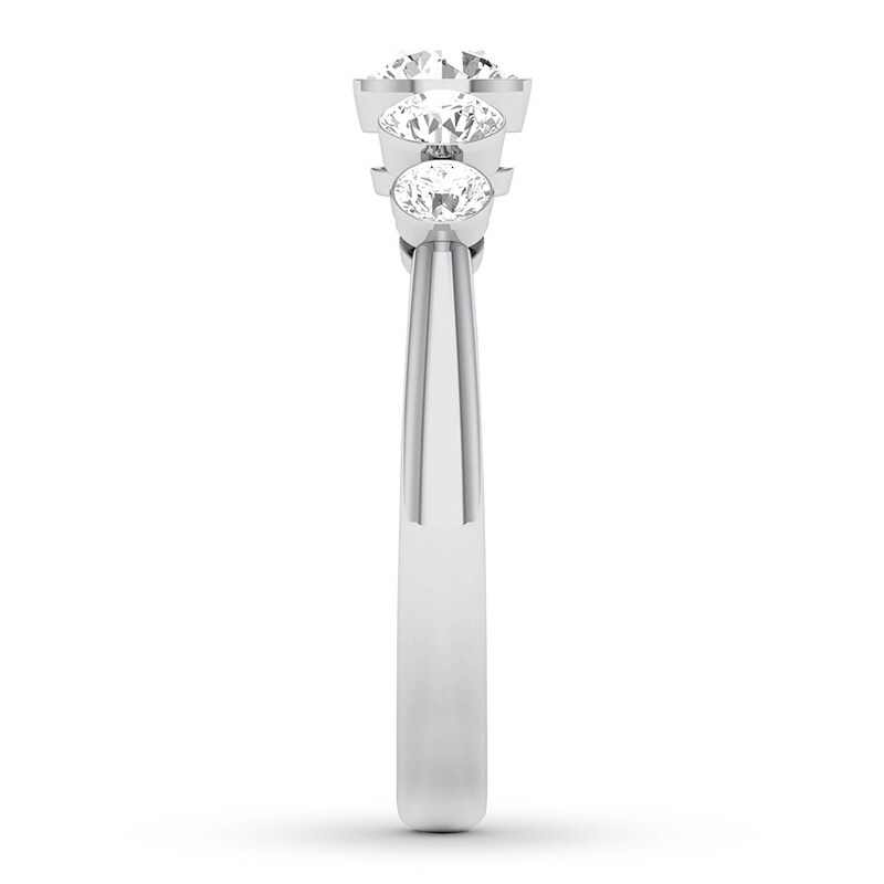 Main Image 3 of Diamond Anniversary Band 1 ct tw Round 14K White Gold