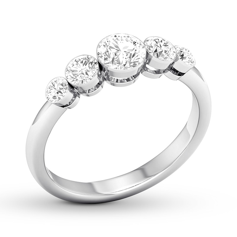 Main Image 4 of Diamond Anniversary Band 1 ct tw Round 14K White Gold
