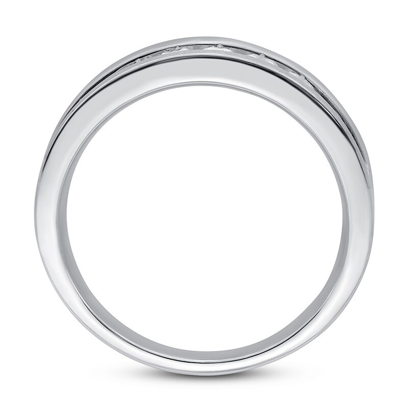 Men's Diamond Ring 1/2 ct tw Round 14K White Gold