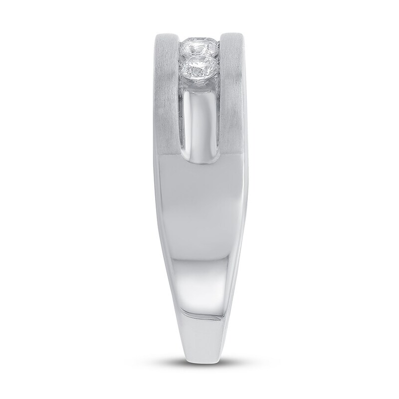 Men's Diamond Ring 1/2 ct tw Round 14K White Gold