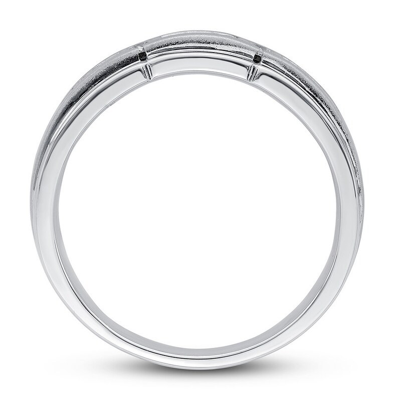 Men's Diamond Ring 1/4 ct tw Round 10K White Gold