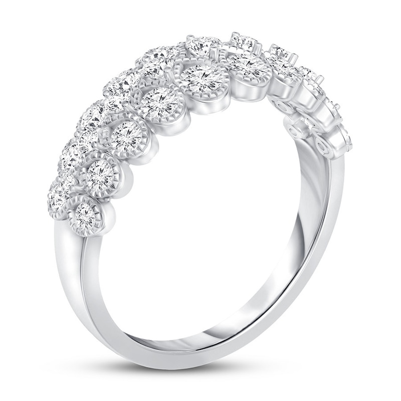 Diamond Anniversary Band 1 1/6 ct tw Round-cut 14K White Gold