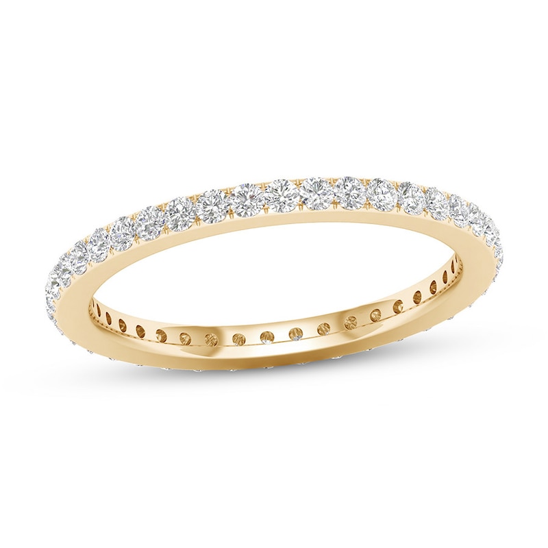 Main Image 1 of Diamond Eternity Band 1/2 ct tw Round 14K Yellow Gold
