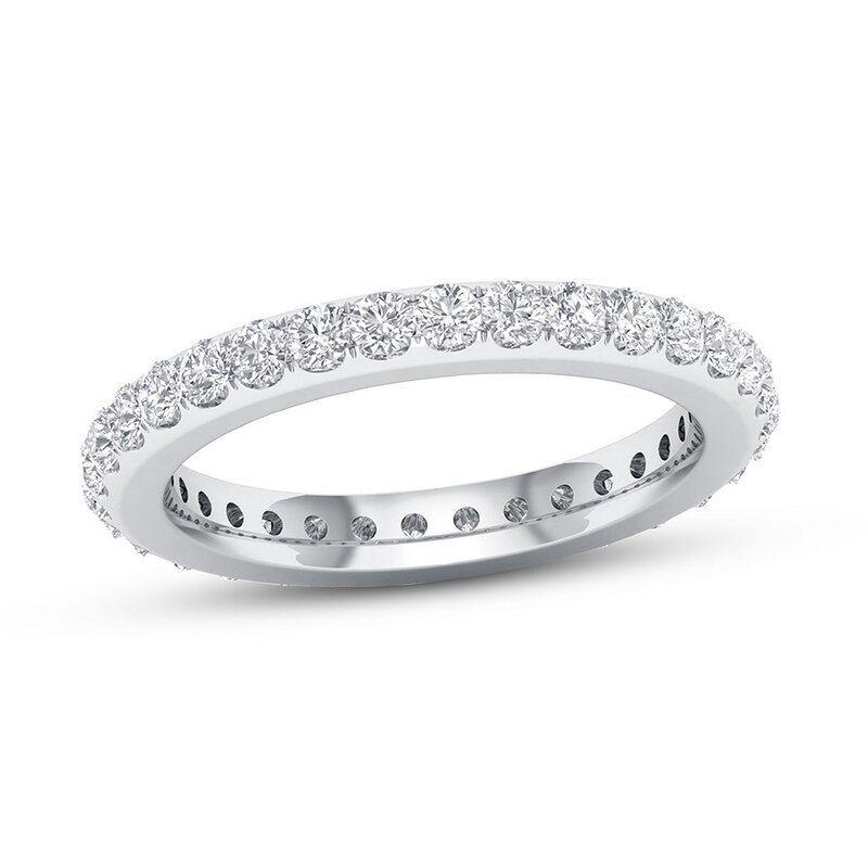 Diamond Eternity Band 1 ct tw Round 14K White Gold