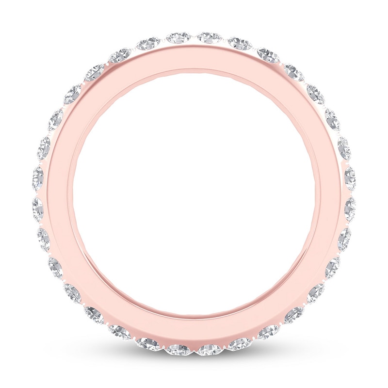 Main Image 2 of Diamond Eternity Band 1 ct tw Round 14K Rose Gold
