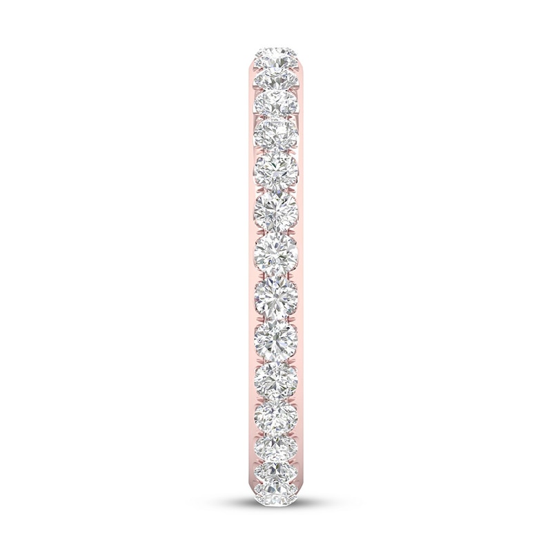 Main Image 3 of Diamond Eternity Band 1 ct tw Round 14K Rose Gold