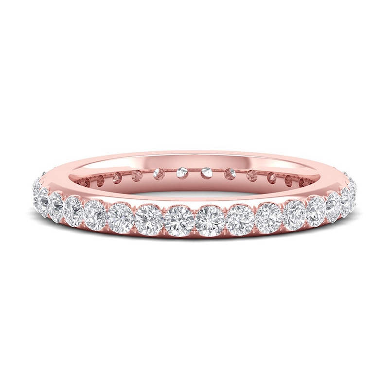 Main Image 4 of Diamond Eternity Band 1 ct tw Round 14K Rose Gold